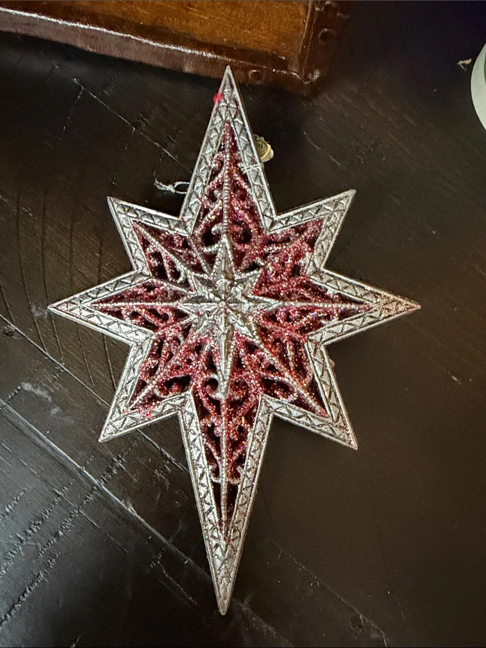 Set of 5 Vintage plastic Christmas Ornaments